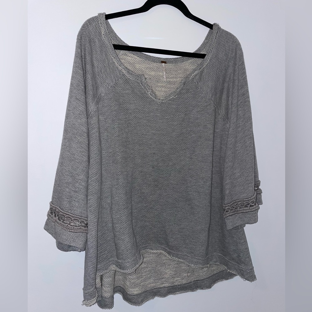 Free People Grey Sweatshirt